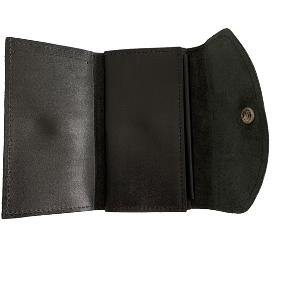 Vintage Harley Davidson Bar and Shield Black Genuine Leather Wallet Made in USA - Picture 9 of 13